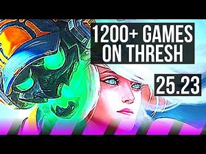 THRESH & Jinx vs JANNA & Ashe (SUP) | 1200+ games, Dominating | EUW Diamond | 25.23