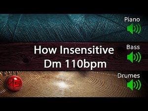 How Insensitive in Dm - Backing Track / Play-along (110bpm)