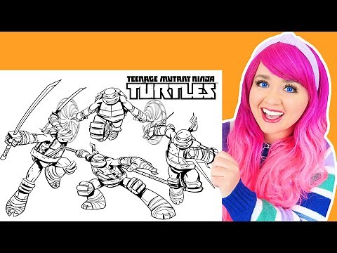 Coloring Teenage Mutant Ninja Turtles Coloring Pages | Prismacolor Markers & Pencils