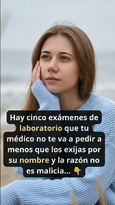 ¿Cómo pedir exámenes de laboratorio? Los análisis que tu médico oculta 🧠 #Salud #Shorts