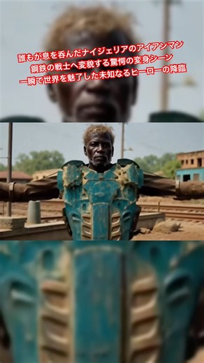 誰もが息を呑んだナイジェリアのアイアンマン鋼鉄の戦士へ変貌する驚愕の変身シーン 一瞬で世界を魅了した未知なるヒーローの降臨