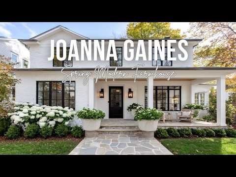 Spring Modern Farmhouse Bliss inspired by Joanna Gaines and Magnolia fresh white charm