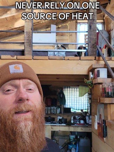Why You Should Never Rely on One Heat Source Off-Grid #offgridliving #fireplace #heat #minisplit #cabin