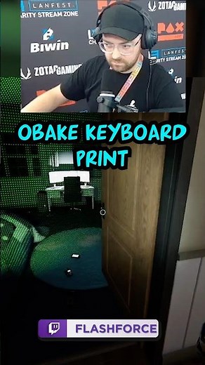 OBAKE KEYBOARD PRINT ⌨️ | Phasmophobia #shorts