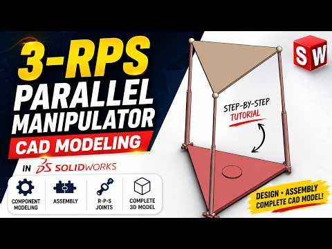 Build a 3-RPS Parallel Manipulator in SolidWorks | Robotics CAD Tutorial
