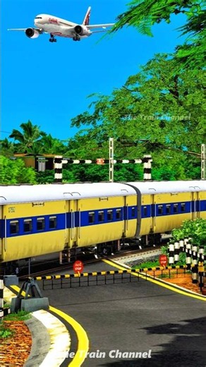 MEMU vs MEMU | Epic Railway Crossing Moment! ⚡#shorts #train #trainsim #railway #indianrailways #4k