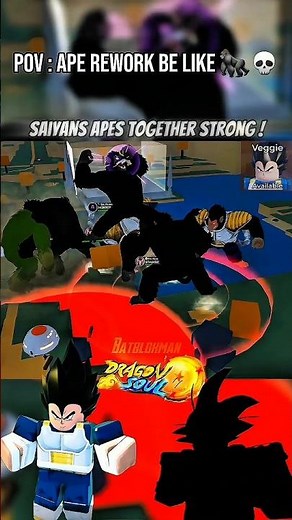 [Great Ape] Vegeta Mentor Ape Rework 💪🟠🐉 (Dragon Soul Roblox) #roblox #dragonsoulroblox