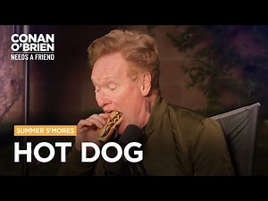Conan Refuses To Put Ketchup On His Hot Dog | Conan O'Brien Needs A Friend