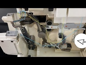 How to thread a Singer family overlock