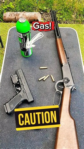 Glock 17 vs Cowboy Gun: Which one wins? #airsoft #shorts #test