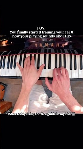 Playing piano by ear and improvising is actually simple 🎹🔥 #pianist #justthetwoofus #pianolessons