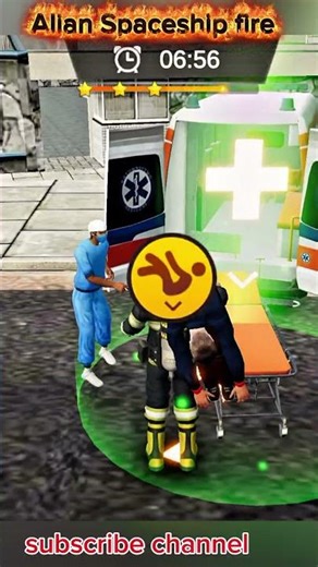 Alien Spaceship Crash 👽🔥 Car Trailer Fire 🚒 2 People Saved 😱 | #shorts #gaming #alien #ufo