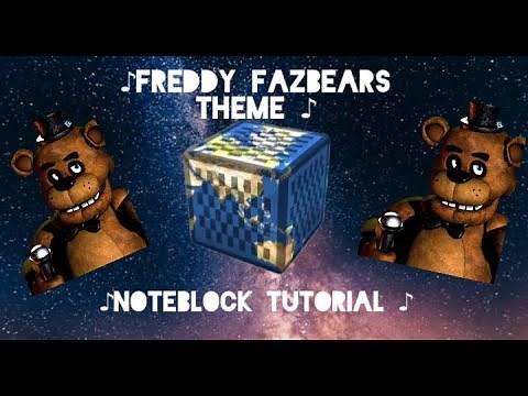 Minecraft - Fnaf Freddy’s Theme Noteblock Tutorial (EASY DIFFICULTY)