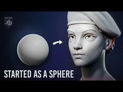 How to Sculpt a Fortnite Style Female Face in Blender