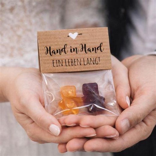 Gummy Bear Wedding Favors | Candy Bar & Table Decorations | "hand in Hand for a Lifetime" or "so Glad You're Here" - Etsy