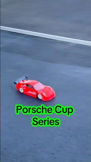 Porsche Cup cars racing at SCOR Raceway in Anaheim, CA