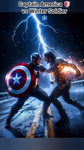 Captain America 🛡️ vs Winter Soldier ❄️#shorts #youtubeshorts #viral #sam3dworld