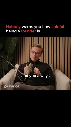 @parloa Nobody warns you how hard a founders life is ? #founder #podcast #hardlife