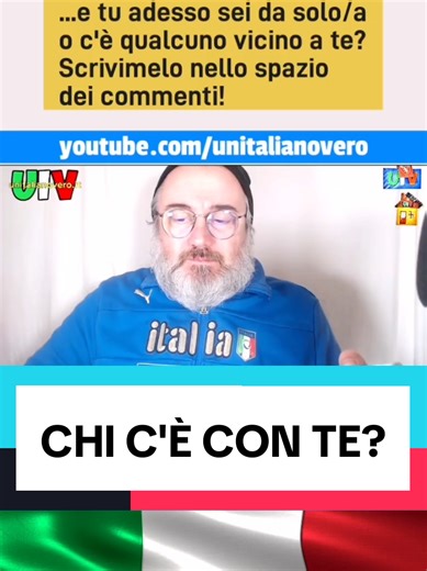 ...e tu adesso sei da solo/a o c'è qualcuno vicino a te? Scrivimelo nello spazio dei commenti!😊 🇮🇹 #learnitalian #italianlanguage #italiano #italian #italien