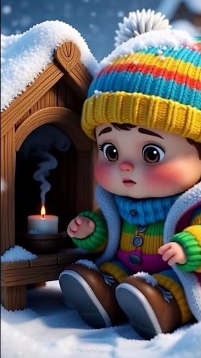 Extreme Winter Story: Little Boy, Shivering, and His Magical Dog ❄️ | Cute 3D Cartoon Short