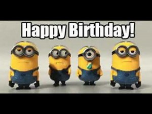 Minion singing happy birthday