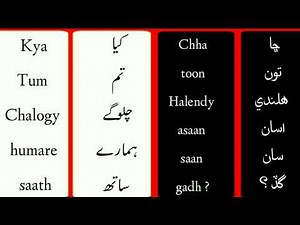 Learn Sindhi Language Course | Sindhi Language Through Hindi|Urdu Lesson #17