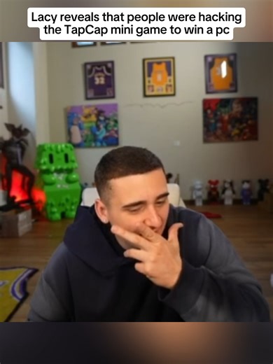 Lacy reveals that people were hacking the TapCap mini game to win a pc #lacy