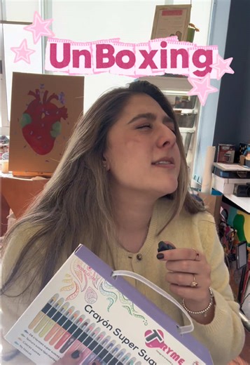 PRIMER UNBOXING DEL AÑO!!! ❤️❤️❤️✨✨ pueden ser los mejores crayones q tenga hasta ahora!! Comprados en @SANBORNS MEXICO #unboxing #artistsoftiktok #crayola #crayon #ugccreator