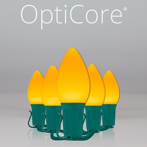 Christmas Lights - C7 Gold Smooth Opticore Commercial LED Christmas Lights - Christmas Lights, Etc