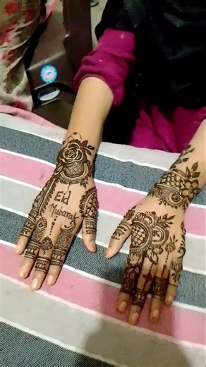 Latest 🌸 mehndi design || Stylish Eid mehndi design #mehndi #henna #viral #shorts #art #eid #ramadan