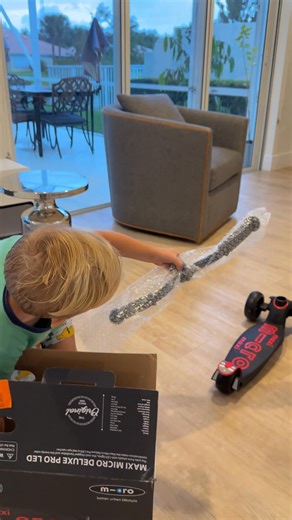 Unboxing Time! Toddler David’s Scooter | David Family