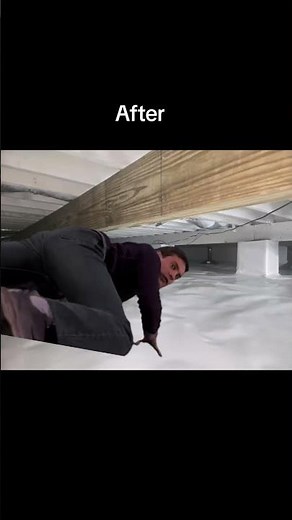 Before and After - Crawlspace encapsulation