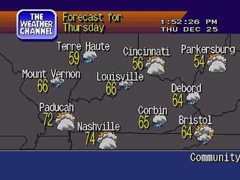 WeatherSTAR 4000 - Louisville, KY - 12/25/2025 - Christmas Day