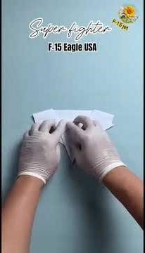 F-15 Paper jet #papercraft #creative #foryou #trendingshorts #forkidsandchildren #lifeisbutadream