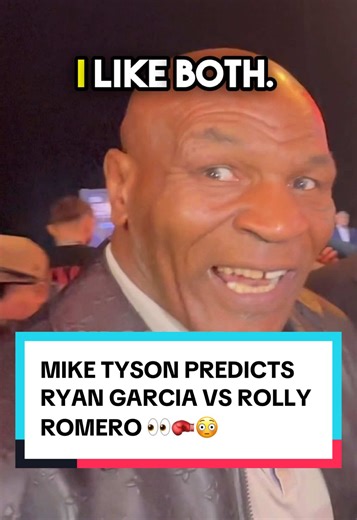 Mike Tyson isn’t trying to pick sides 🤣 #miketyson #ryangarcia #rollyromero #boxing #sports #wealth #luxury #fyp #explore