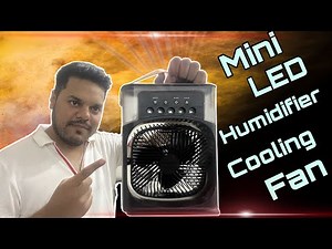 Mini Portable Cooling Fan With Humidifier | Mini LED Humidifier Cooling Fan