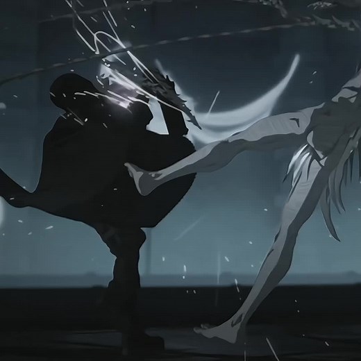 Vash the Stampede Protects Meryl from Knives