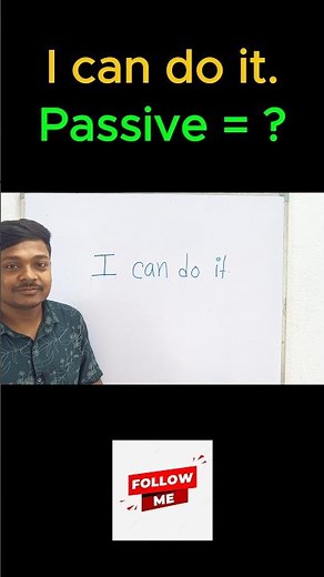 shortsActive to Passive (Modal) in 10 sec 🔥 | I can do it