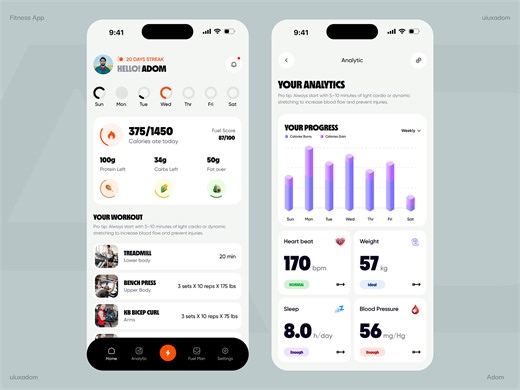 Fitness App Design