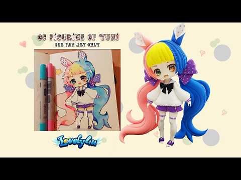 9】How to make anime figure/ Yunniho【Air Dry Clay Tutorial/ DIY/Lovely4u】