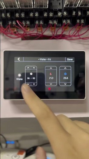OWON WiFi touchscreen thermostat with remote zone sensor #smartthermostat
