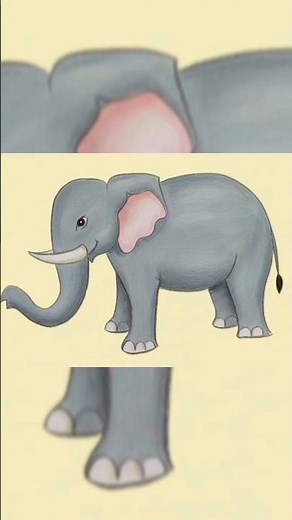 How to Draw a Cute Elephant Step-by-Step for Beginners | Easy Elephant Drawing Tutorial