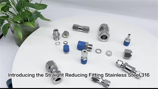 SS316L NPT Female Threaded Union X Compression Fitting 1/8