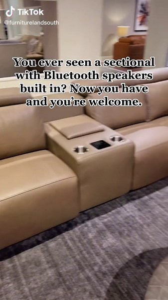 The Ultimate Couch Potato Setup with Built-in Bluetooth Speakers