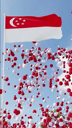 Singapore National Anthem and Flag 🇸🇬 #anthem #singapore