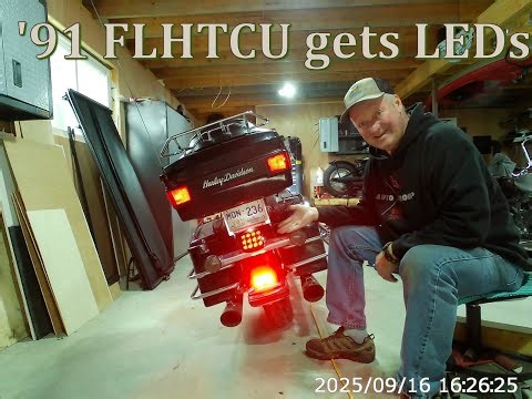 1991 Harley Davidson FLHTCU gets an LED upgrade