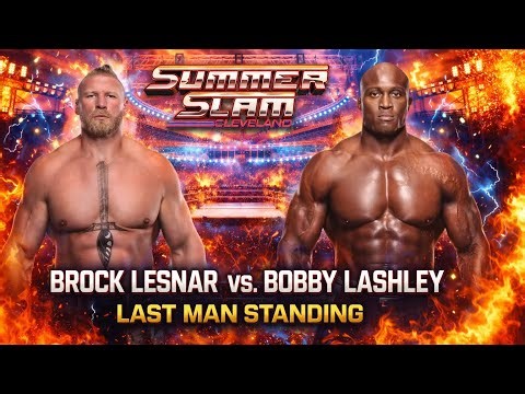 BROCK LESNAR VS BOBBY LASHLEY FULL MATCH— LAST MAN STANDING MATCH FULL HD 4K!! #wwe #viral