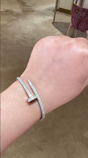 Cartier Juste un clou bracelet in white Gold and Diamonds !!SUPER exclusive #cartier#bracelet#shorts