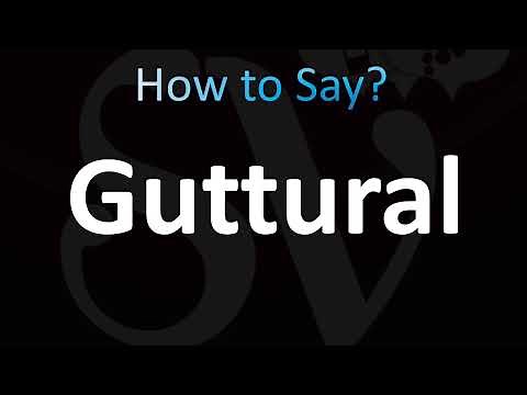 How to Pronounce Guttural (CORRECTLY!)