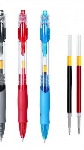 13/30pcs Retractable Gel Pens Set Black/Red/Blue Ink Ballpoint for Writing Refills Office